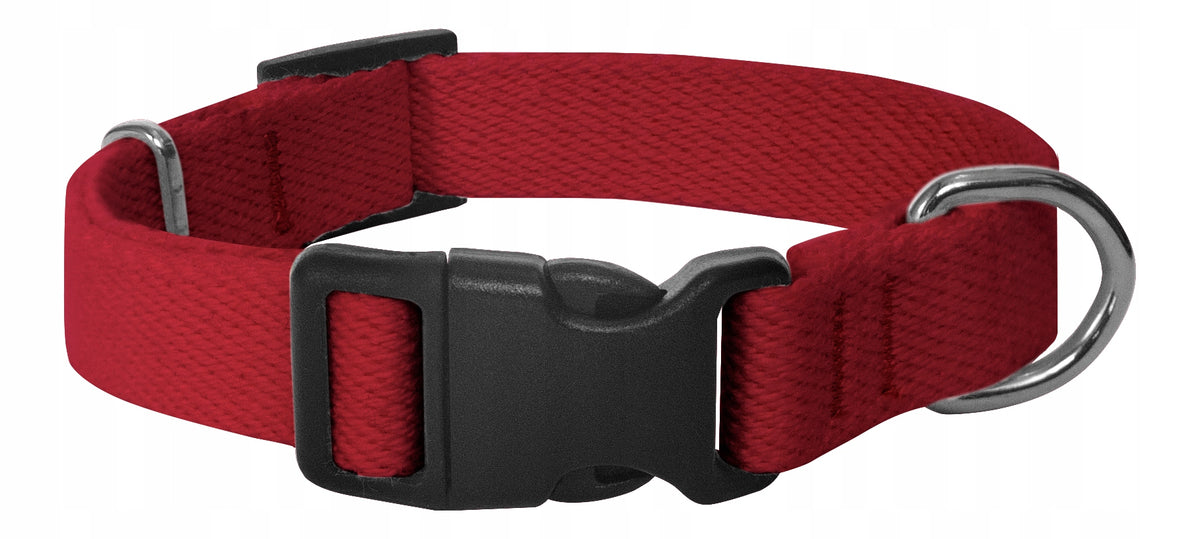 MATERIAL COLLAR FOR DOG ADJUSTABLE RED 1,6CM LENGTH 20-33CM