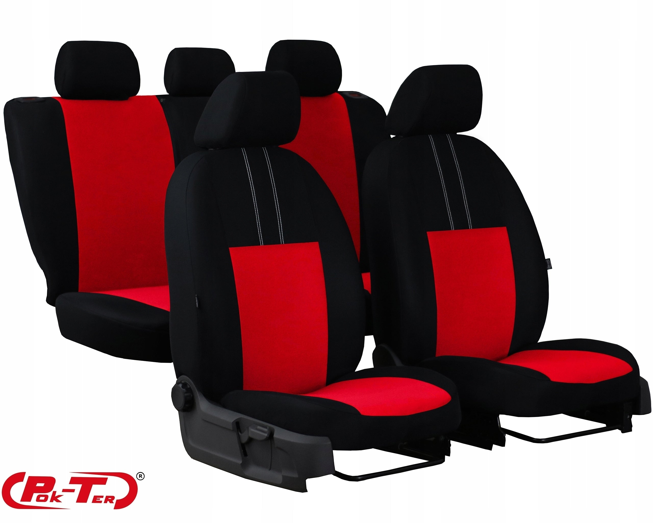 MATERIAL COVERS FOR SEATS CAR SEATS EKONOMIC set grey Manufacturer code Ekonomic