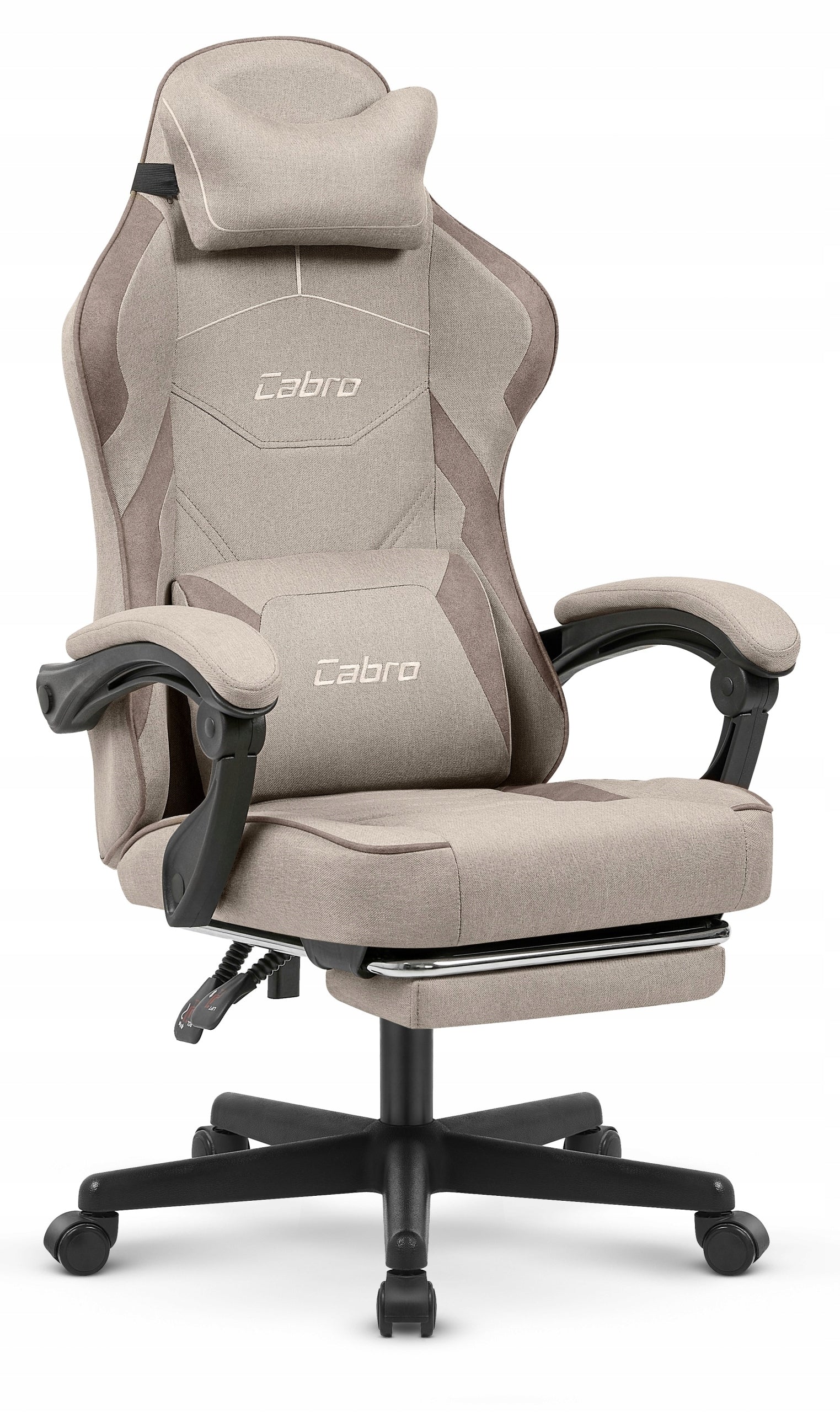 MATERIAL GAMING CHAIR CABRO C502 BEIGE BLACK Packaging status original
