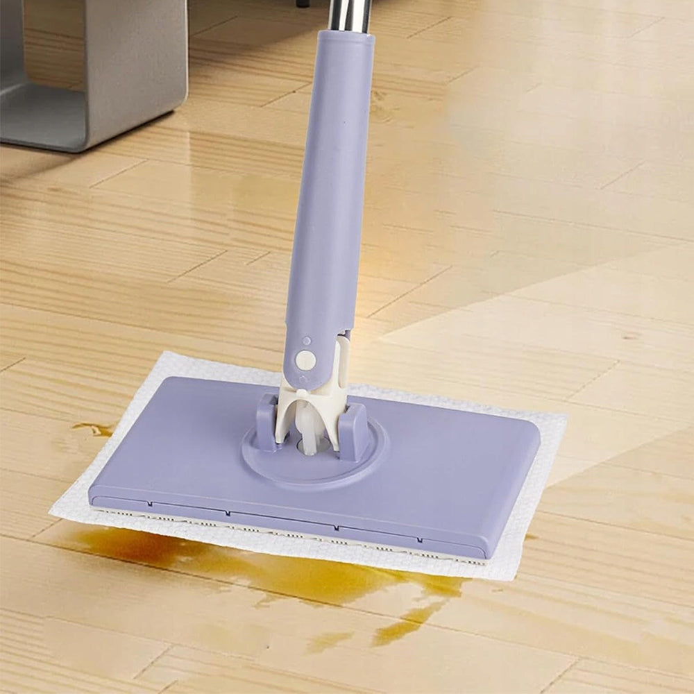 MATERIAL MOP WITH ROTATING HEAD 360° 10 INTERCHANGEABLE FLOOR CLOTHS Brand 100