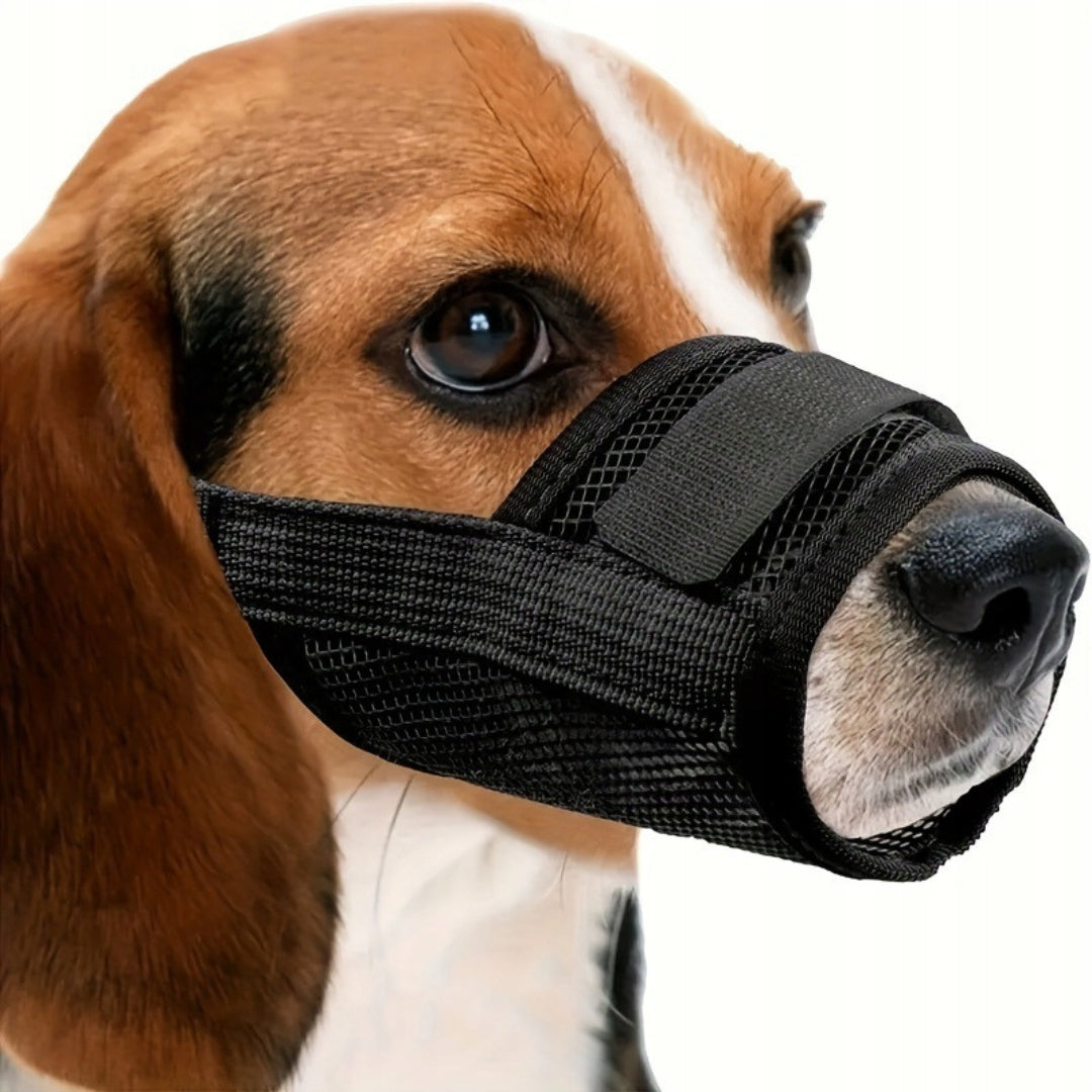 MATERIAL MUZZLE FOR DOG WITH PHYSIOLOGICAL MESH ADJUSTABLE WOOFY M Manufacturer code 5908118523518