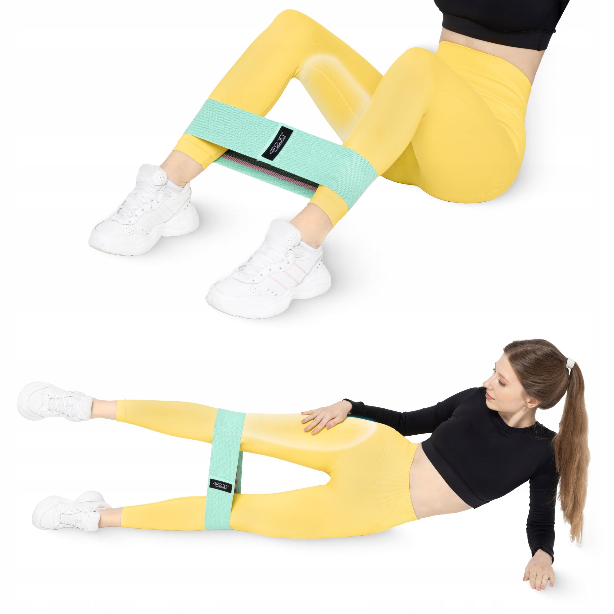 MATERIAL RESISTANCE RUBBER TAPES FOR FITNESS STRETCHING TRAINING HIP BAND x3 Length 28 cm
