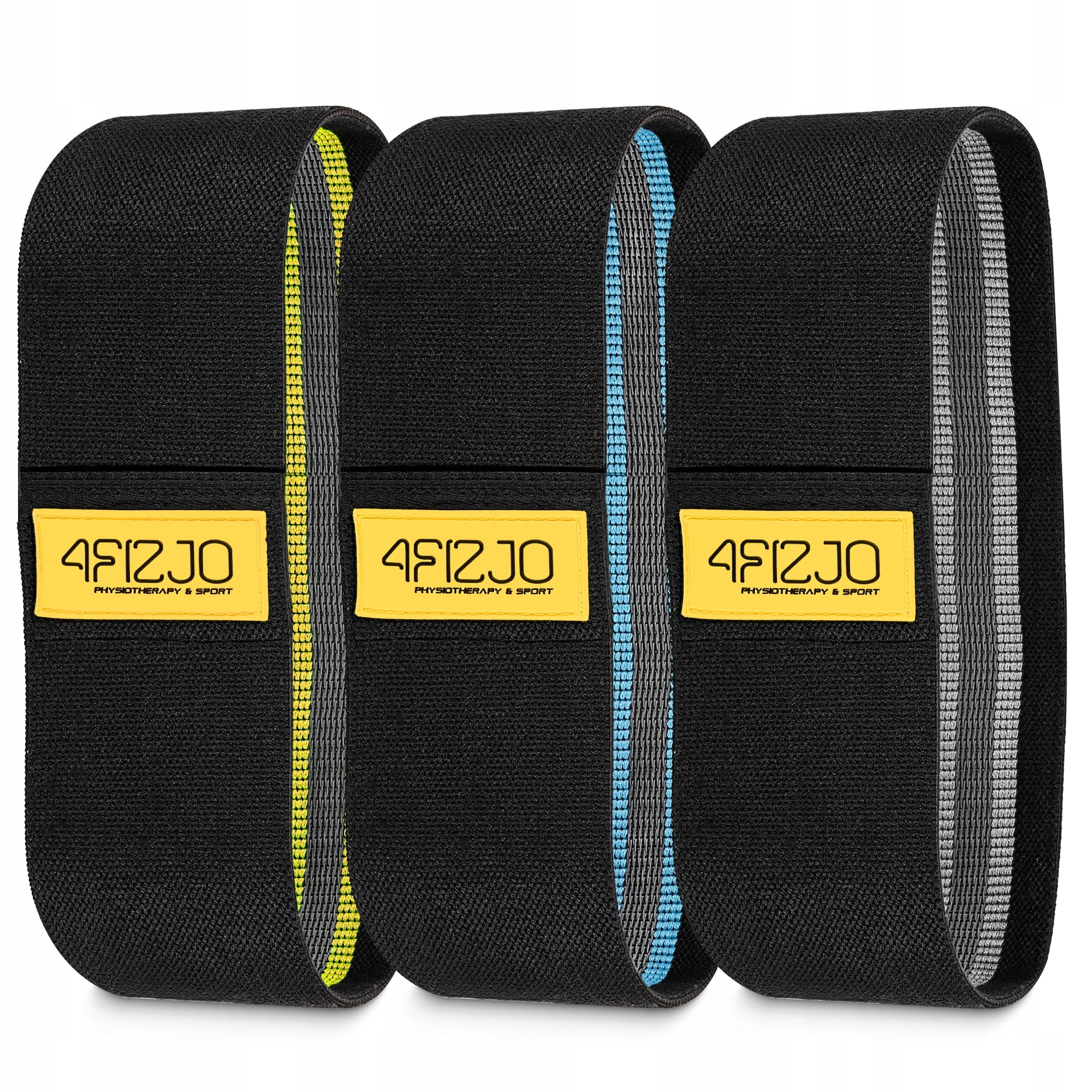 MATERIAL RUBBERS FOR EXERCISE FITNESS SET NON-SLIP HIP BAND 3PCS.