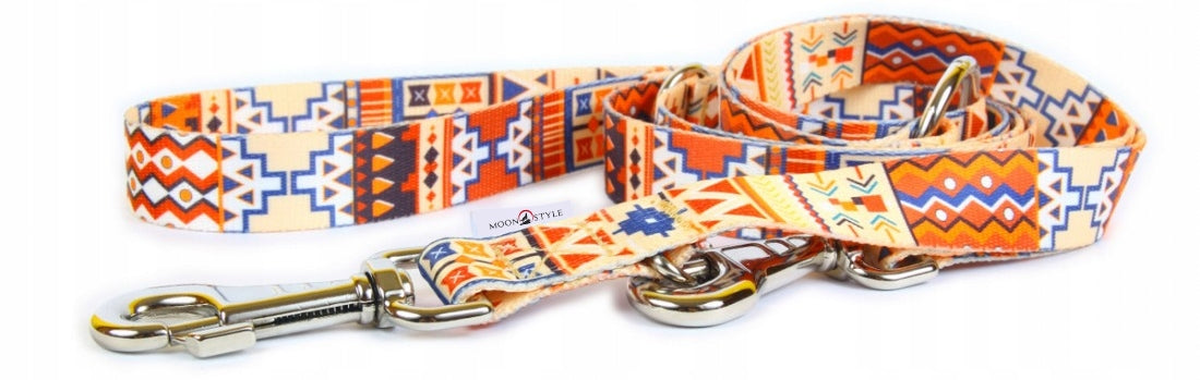 MATTEO Adjustable leash for dog 220cm x 1,5 cm BOHO