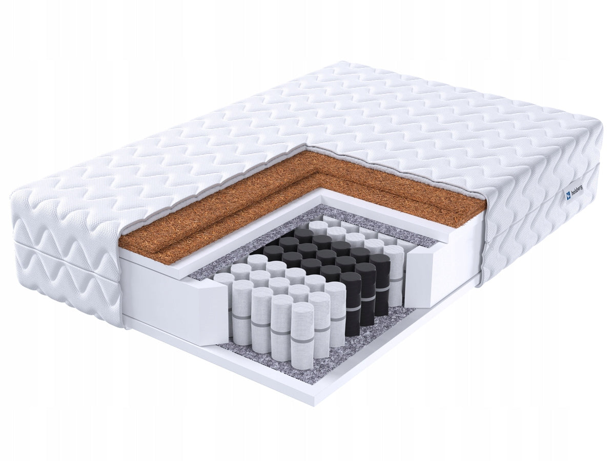 MATTRESS 140x200 BEST pocket 24 cm HARD 2X COCONUT H3 / H5 HEISBERG Brand Heisberg