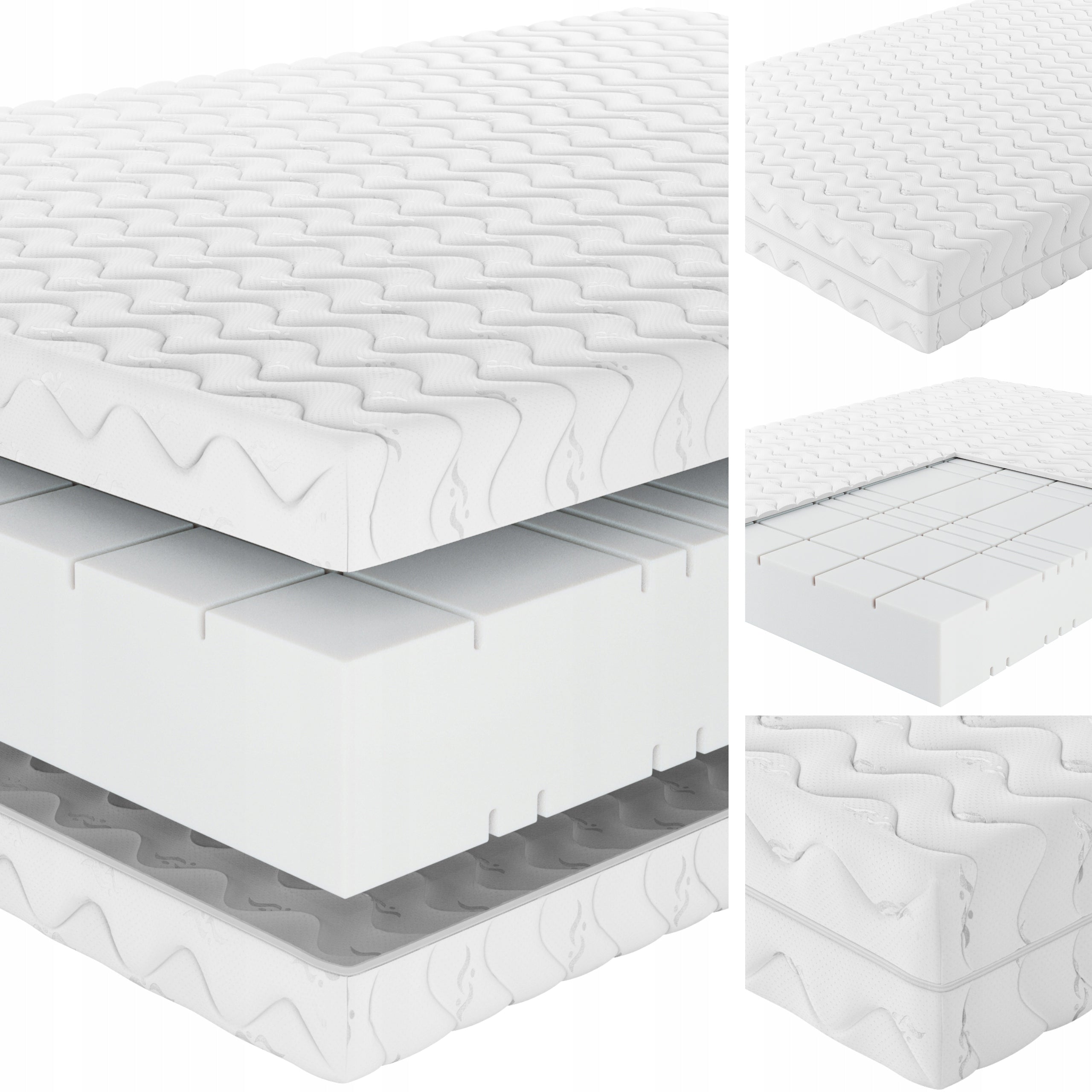 MATTRESS 160x200 FOAM - SENPURO PURE COMFORT - VERY HARD - H3+ / H4+