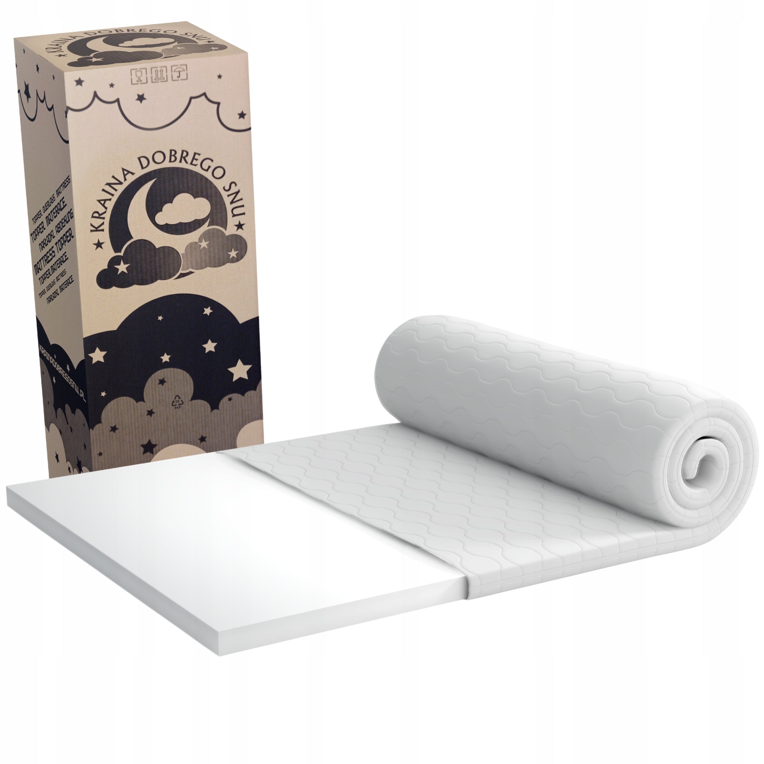 MATTRESS 160x200 SURFACE, OVERLAY KRAINA DOBREGO SNU FOAM H3 10 CM