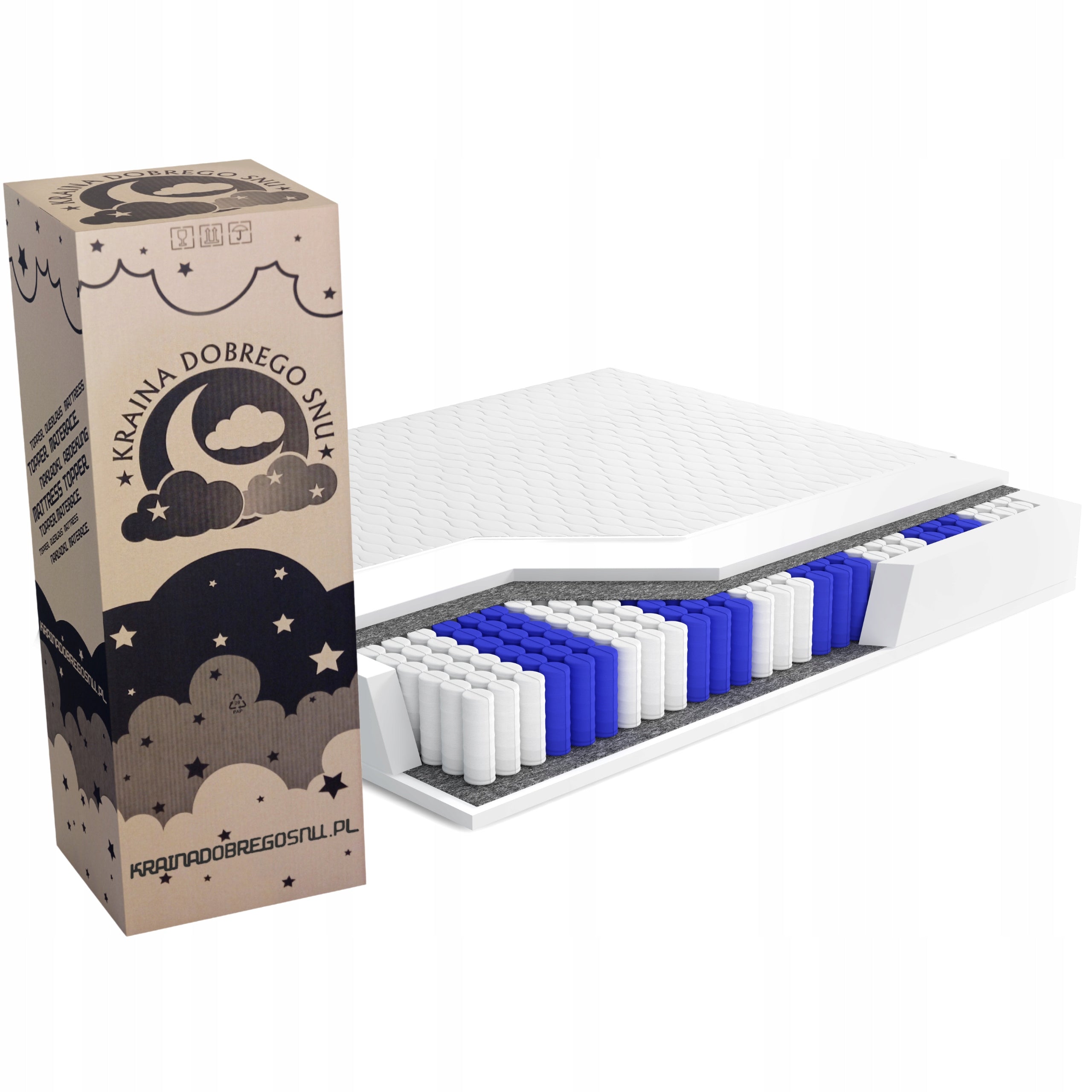 MATTRESS 180x200 POCKET MEDIUM H3 KDS ROYAL PUR 17 CM