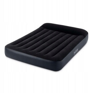 MATTRESS INFLATABLE DOUBLE BED VELOUR WATERPROOF WITH ELECTRIC PUMP Color black