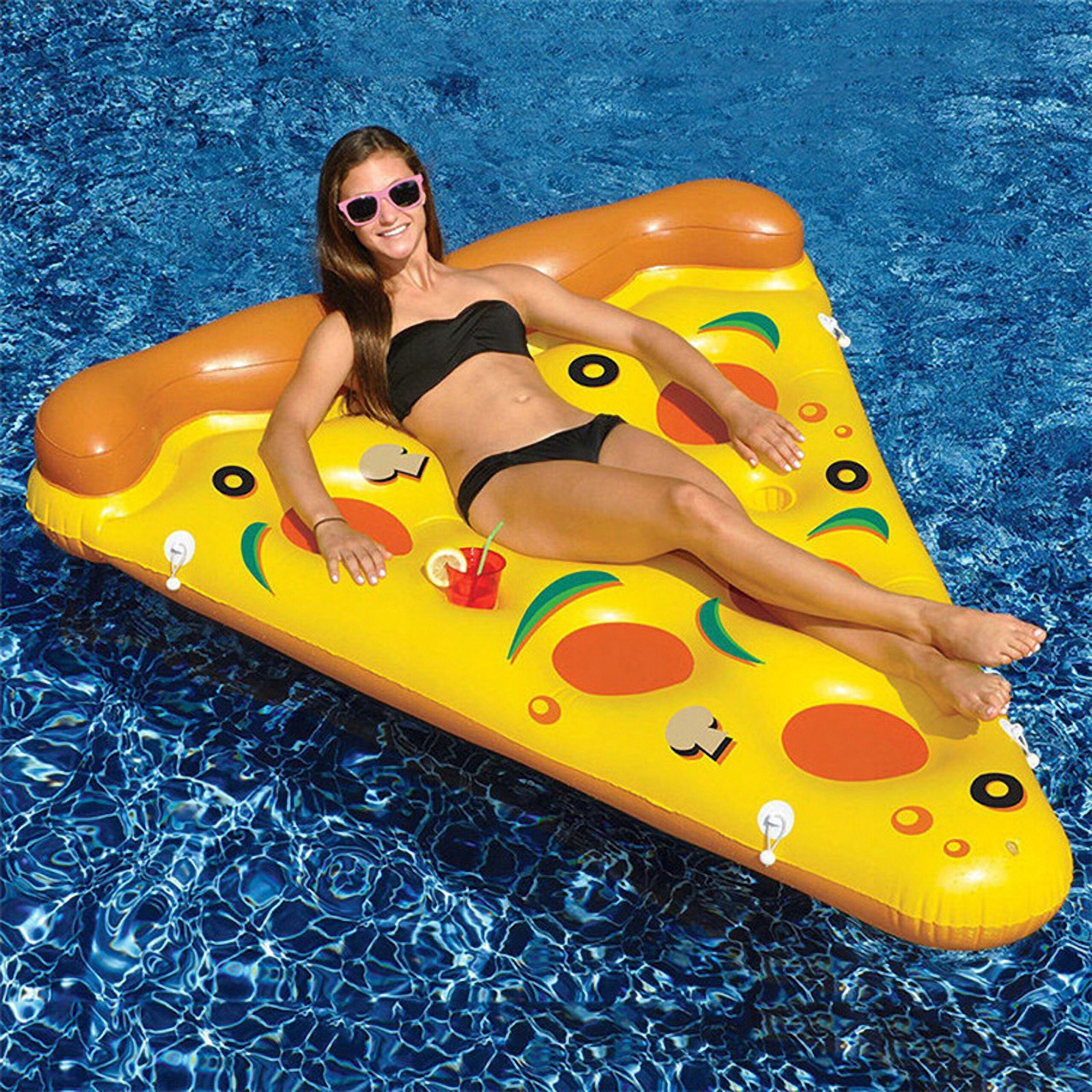 MATTRESS INFLATABLE FOR WATER BEACH POOL CHAIR SWIMMING WHEEL PIZZA Brand no brand