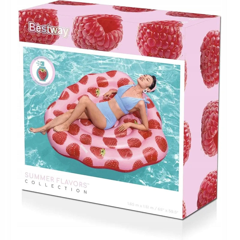 MATTRESS INFLATABLE SCENTED RASPBERRY 165X151 CM Manufacturer code 43396
