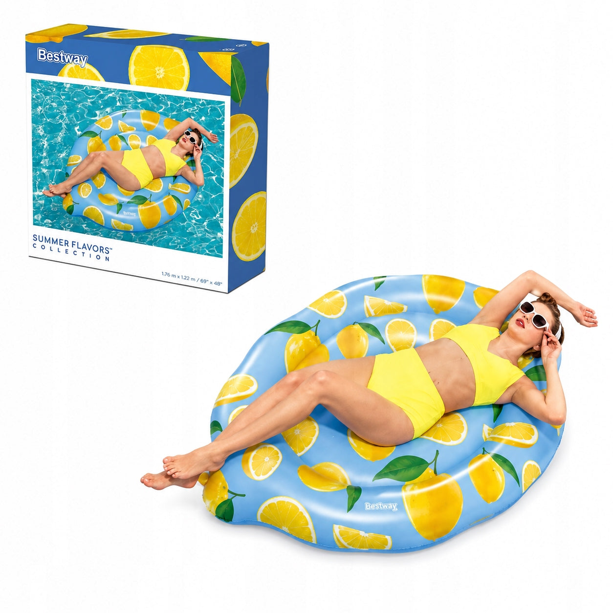 MATTRESS INFLATABLE SCENTED lemon 176X122 CM
