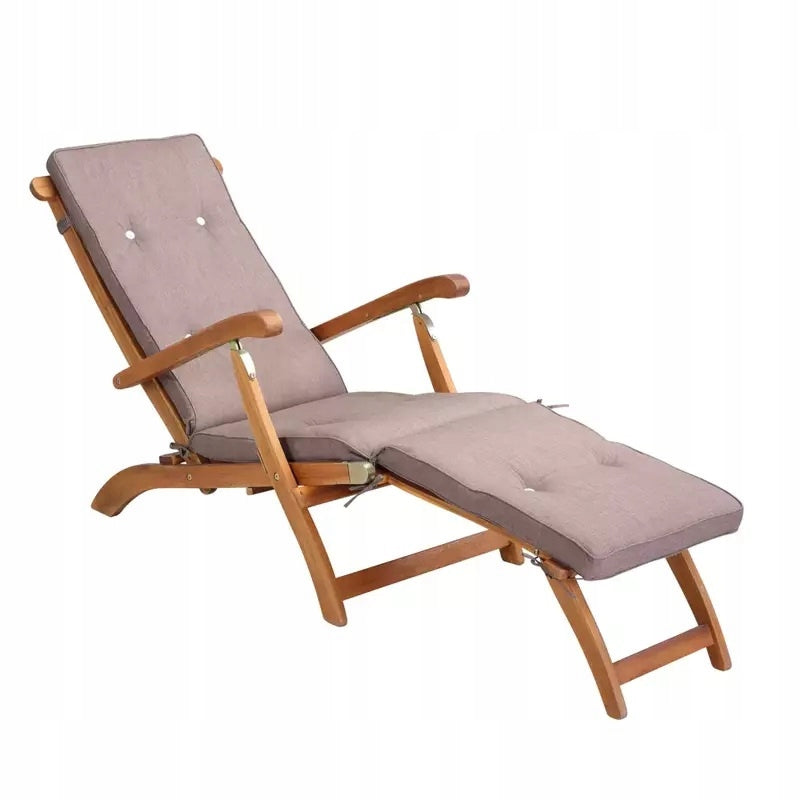MATTRESS PILLOW FOR SUN LOUNGER 186x42x5 CREAM