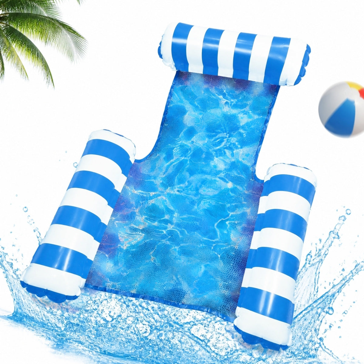 MATTRESS WATER HAMMOCK FOR SWIMMING WITH MESH SUN LOUNGER INFLATABLE POOL WATER MESH