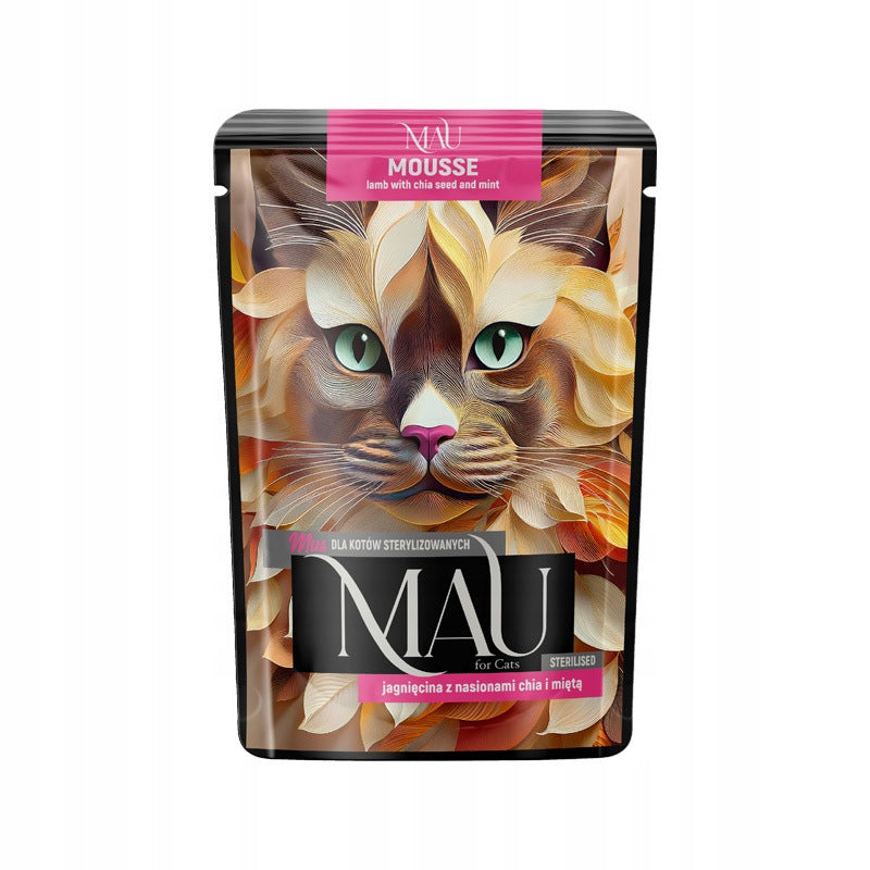 MAU Mousse Sterilized Cat Food Lamb with Chia Seeds 85 g