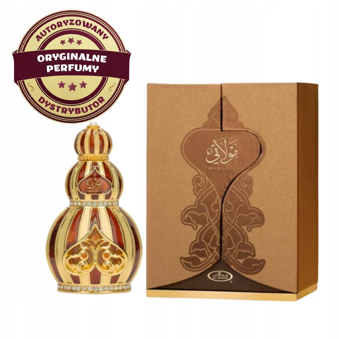 MAWLATY ARABIC PERFUME IN WOOD OIL AMBER FLOWER 12 ml AL REHAB