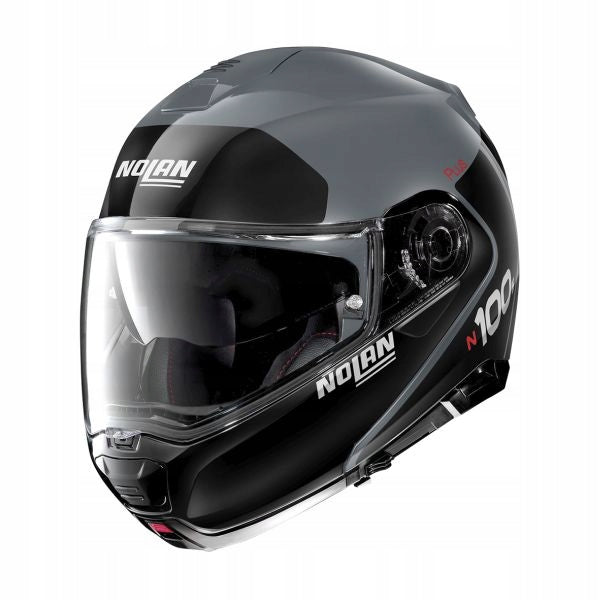 MAX. HELMET NOLAN N100-5 PLUS DISTINCTIVE N-COM 49 SLATE GREY R. M 58/59