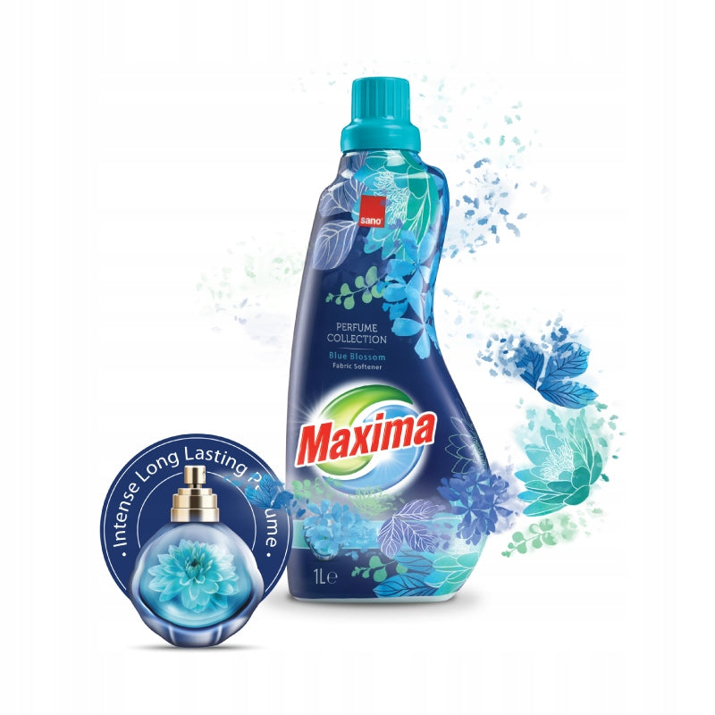 MAXIMA Perfumed Softener BLUE 1L Ultra Concentrate Softener