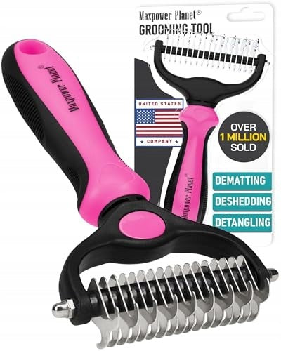 MAXPOWER PLANET PET GROOMING BRUSH DOUBLE-SIDED RAKE Packaging status original
