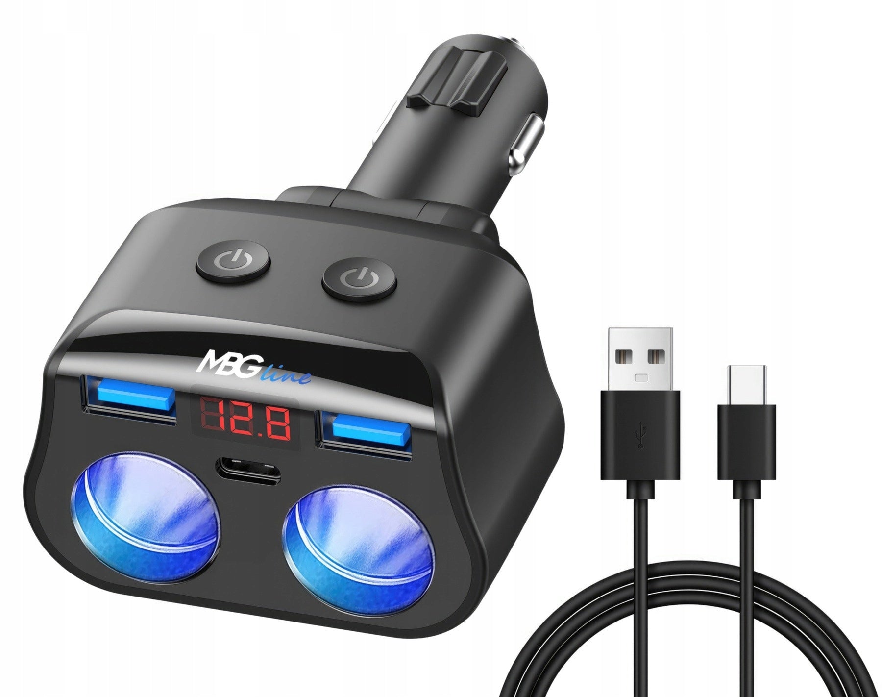 MBG LINE HC69PD cigarette lighter socket splitter