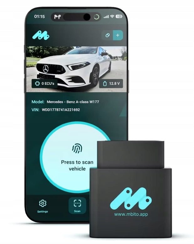 MBito OBD2 for MERCEDES OBD-II BT Android/iPhone diagnostic interface EAN (GTIN) 704384358961