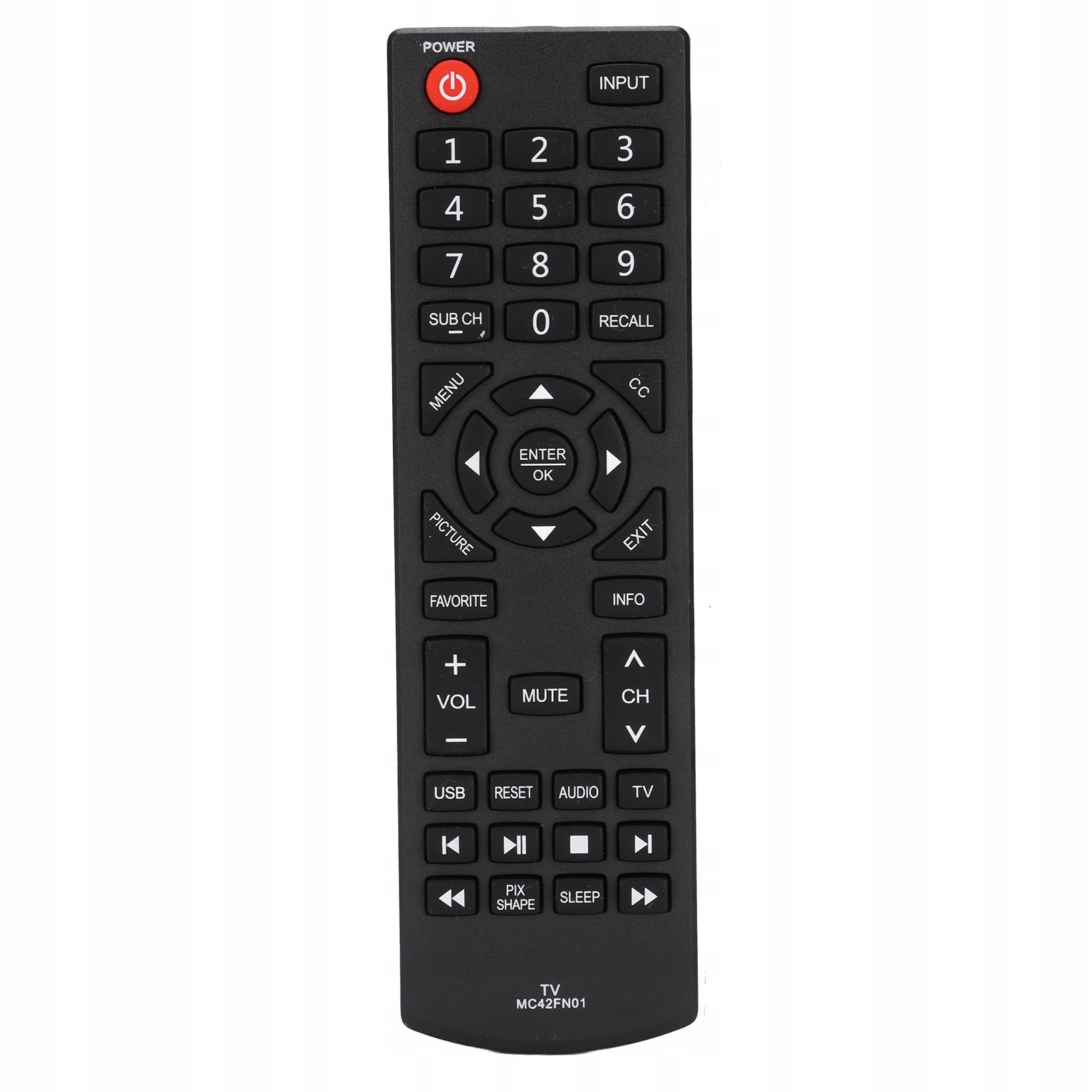 MC42FN01 REMOTE TV REPLACEMENT SANYO MC42NS00 FW24E05F LCD LED HD IM Manufacturer code AG250807016388