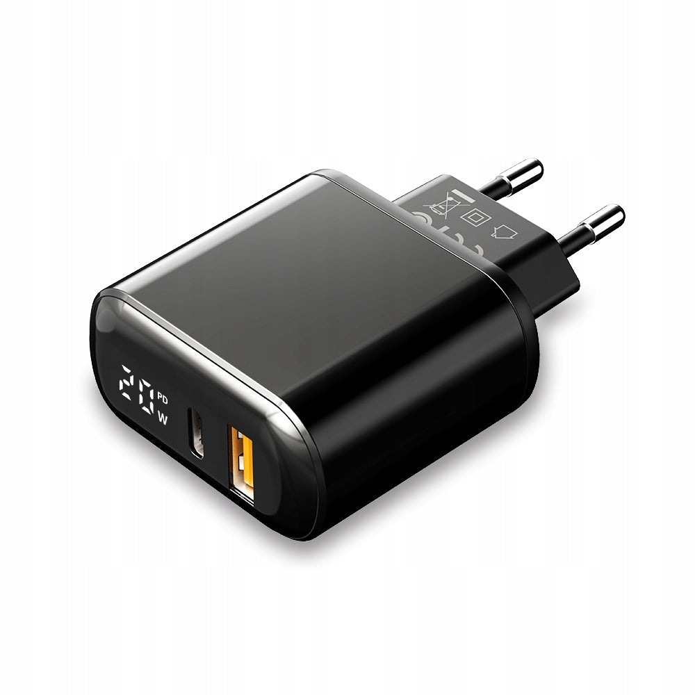 MCDODO FAST CHARGER FOR PHONE 2X USB USB-C PD 20W METER Cable included no