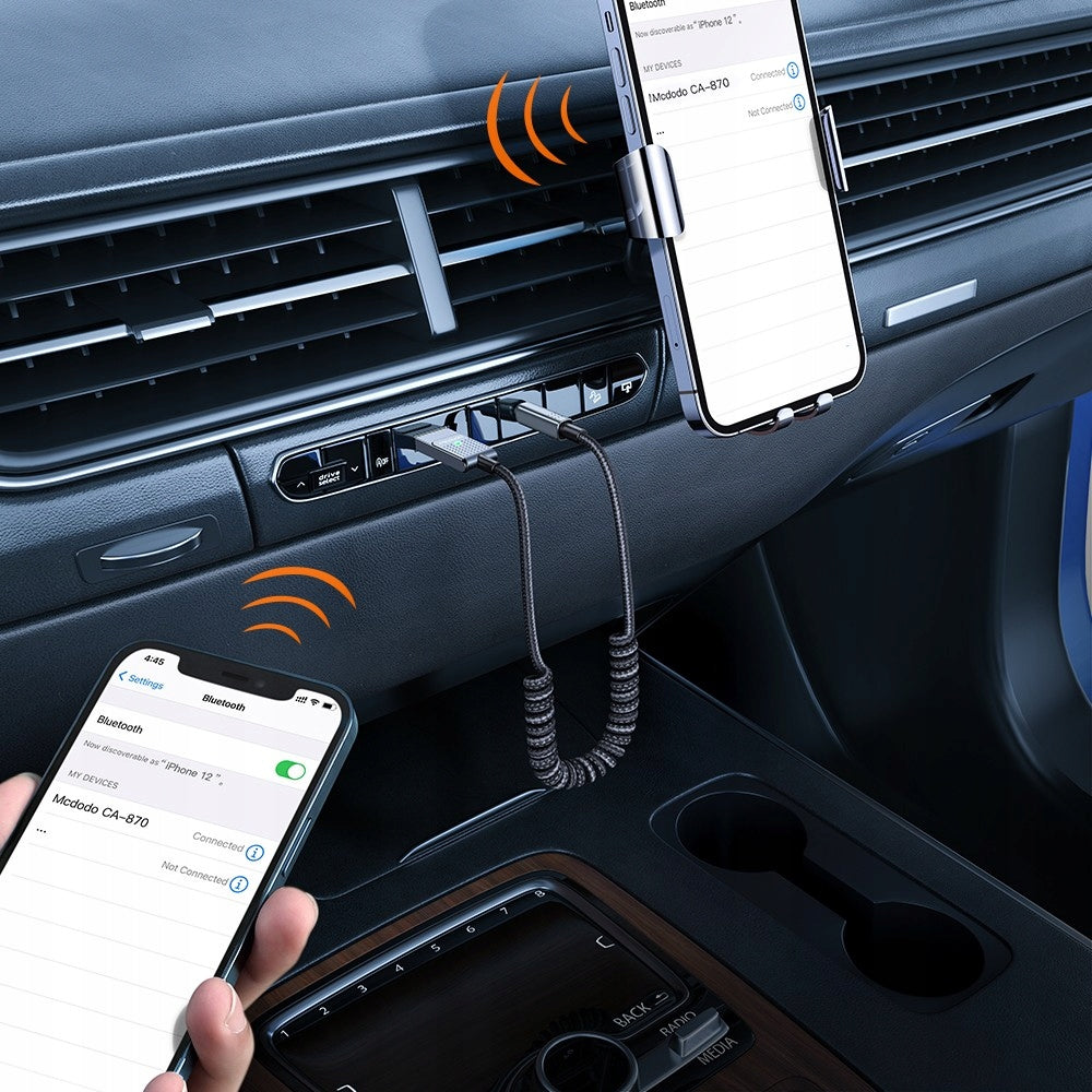 MCDODO TRANSMITTER ADAPTER BLUETOOTH 5.1 AUX AUDIO RECEIVER FOR CAR Brand McDodo