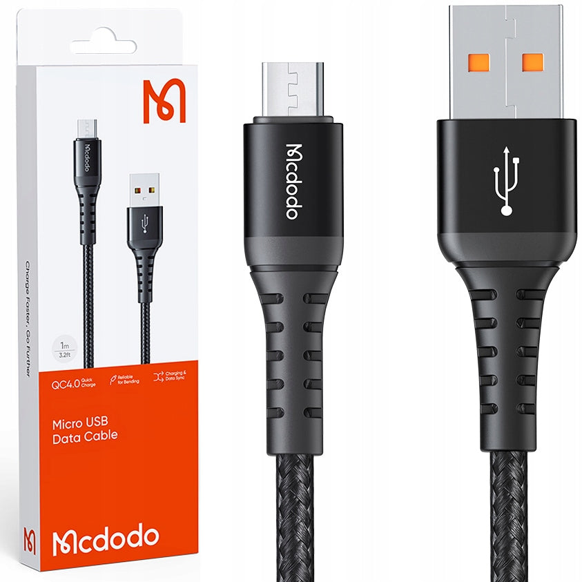 MCDODO USB MICRO USB CABLE FAST CHARGING QUICK CHARGE CABLE 4.0 3A 1M