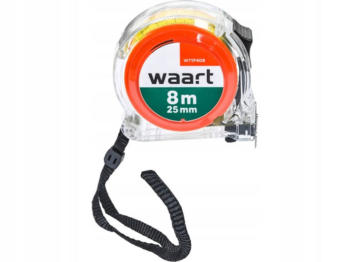 MEASUREMENT TAPE ROLLED STEEL METAL DOUBLE-SIDED TAPE 8m x 25mm Packaging status original