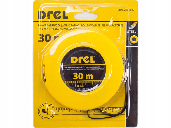 MEASURING TAPE, ROLLED STEEL MEASURE, 30 m Batteries included no