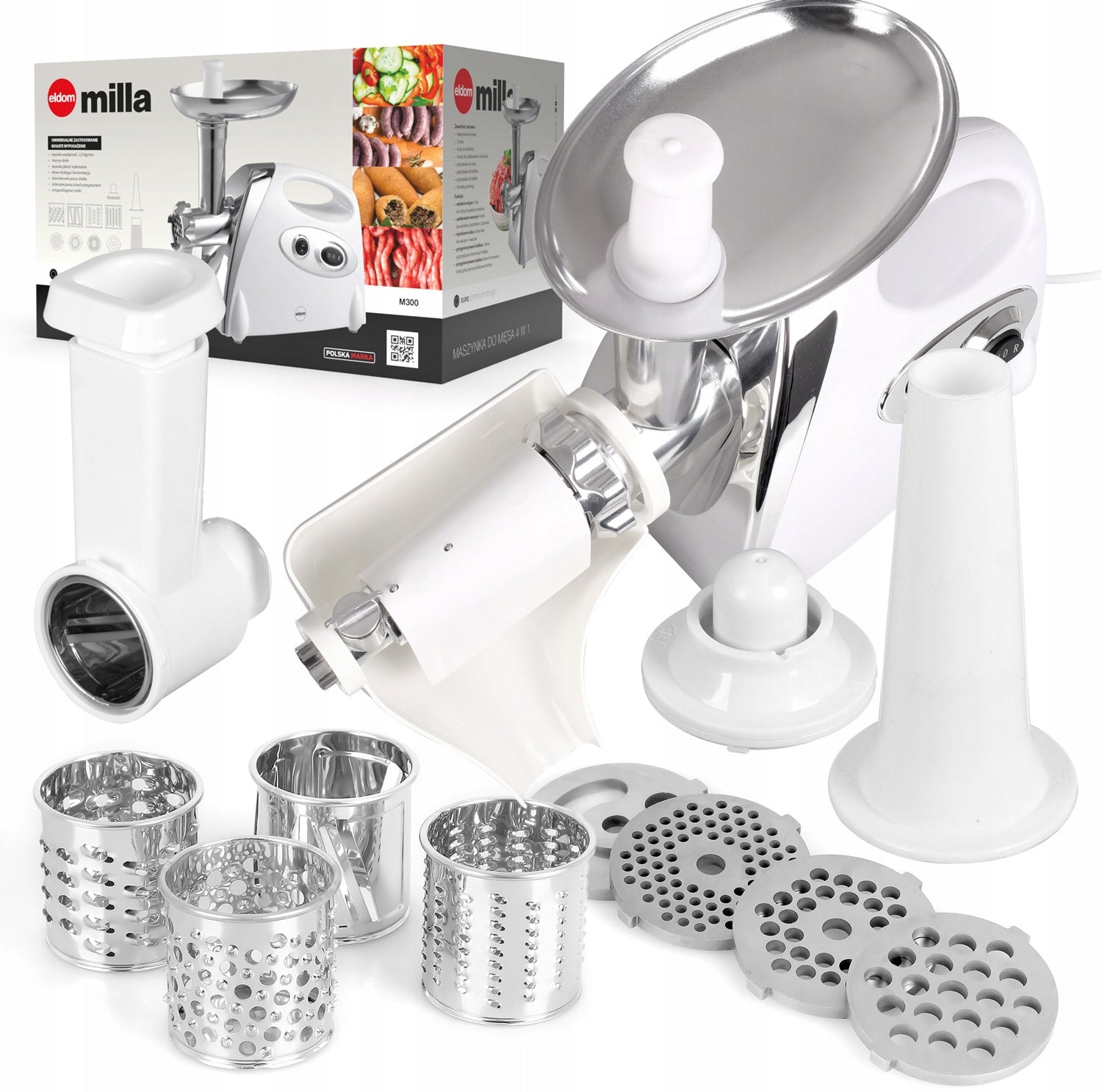 MEAT GRINDER 5in1 ELDOM M300 MILLA 800W WHITE