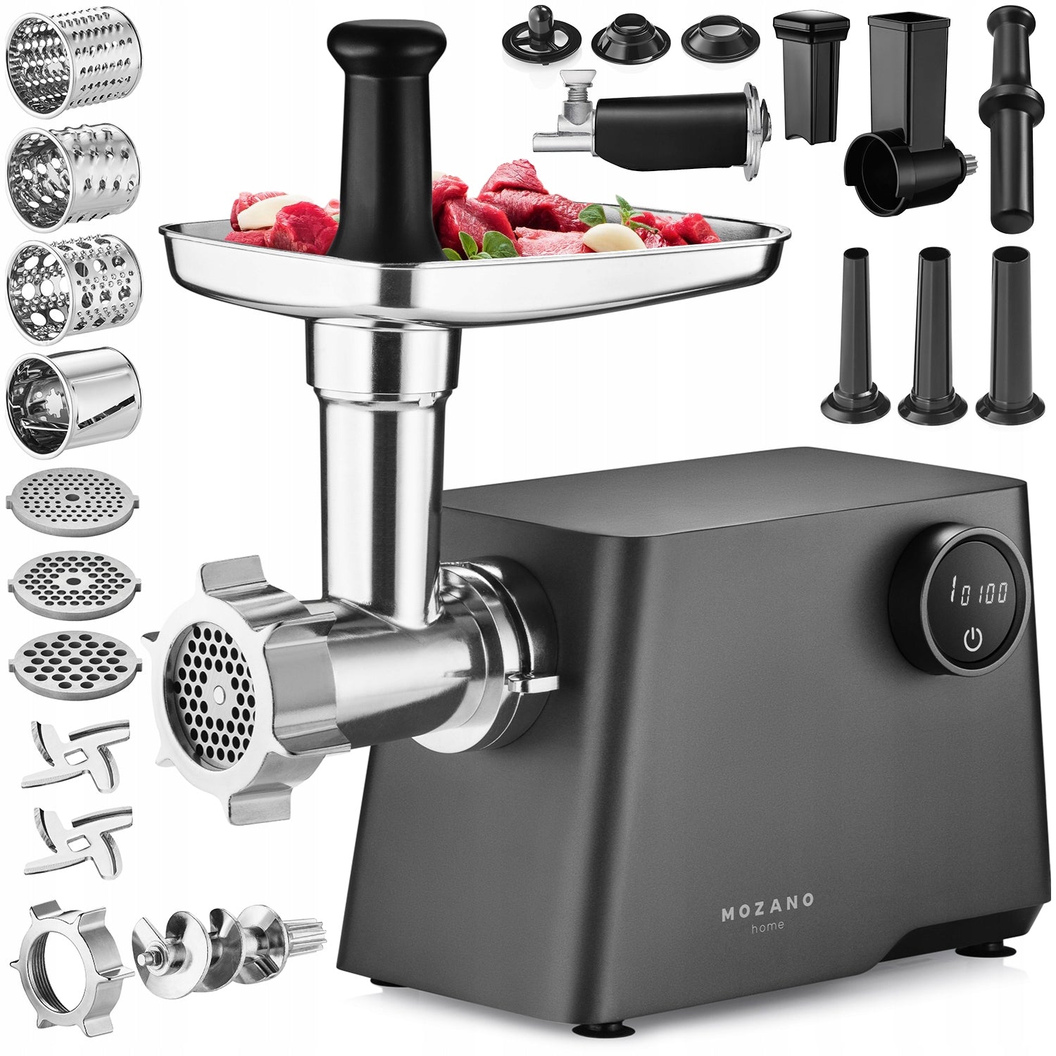 MEAT GRINDER 6in1 METAL SHREDDER 31 ELEMENTS TITANCHEF 3000