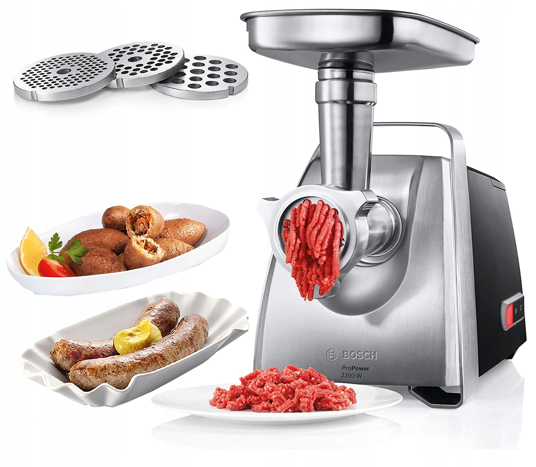 MEAT GRINDER BOSCH MFW68640 PROPOWER 2200W + 3 STRAINERS