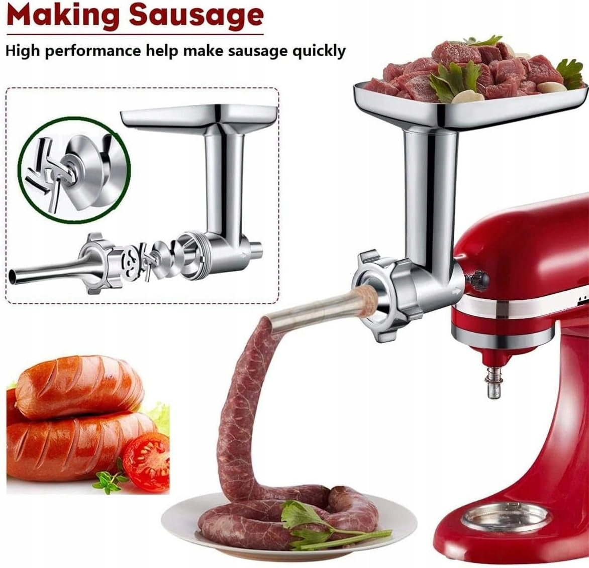 MEAT GRINDER GVODE ACCESSORIES FOR KITCHENAID Brand no brand