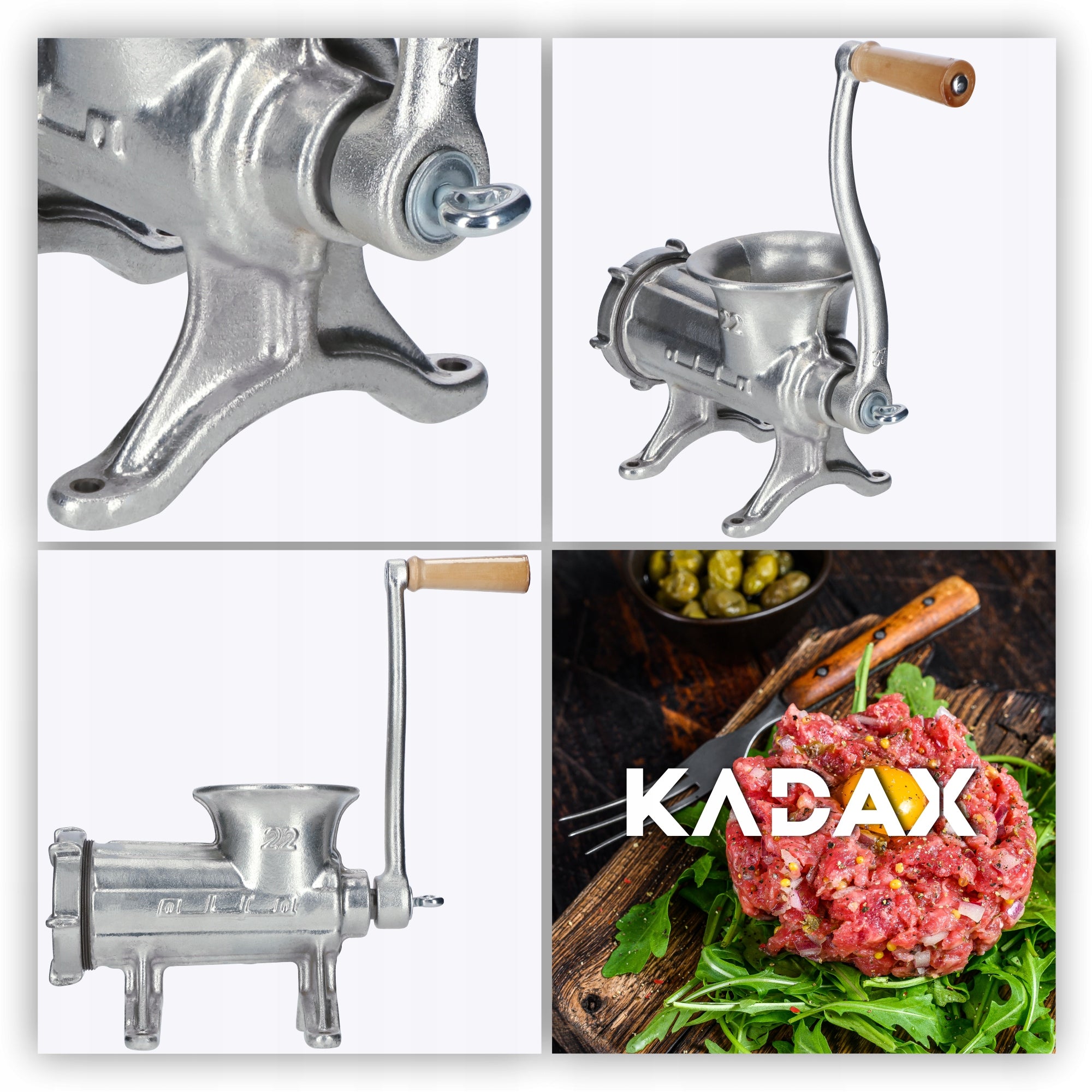 MEAT GRINDER HAND CAST IRON 22 GRINDER ALFA Poland ORIGINAL Power rating 0 W