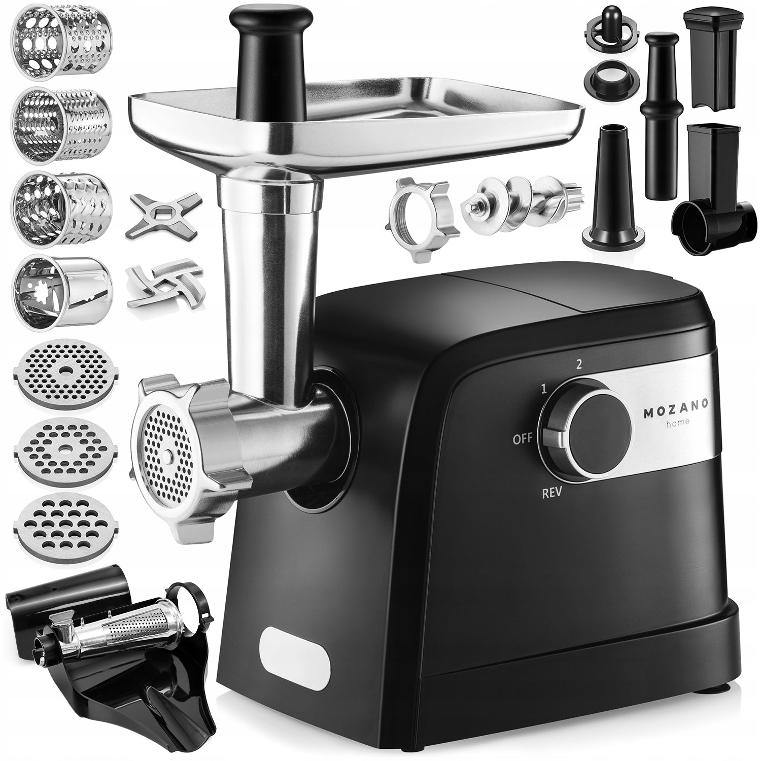 MEAT GRINDER SMASH MASTER 2000 + SLICER + JUICER SET 17in1
