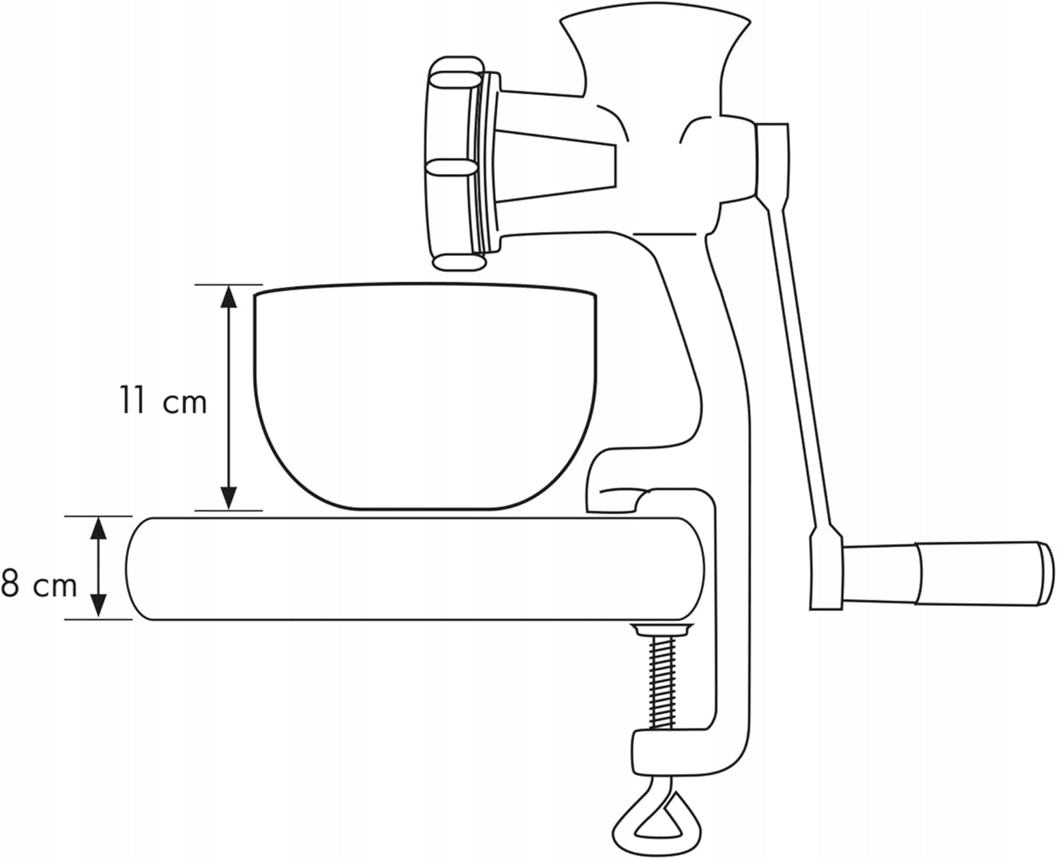 MEAT GRINDER STAINLESS STEEL MANUAL 3 DISCS SAUSAGE Brand CH
