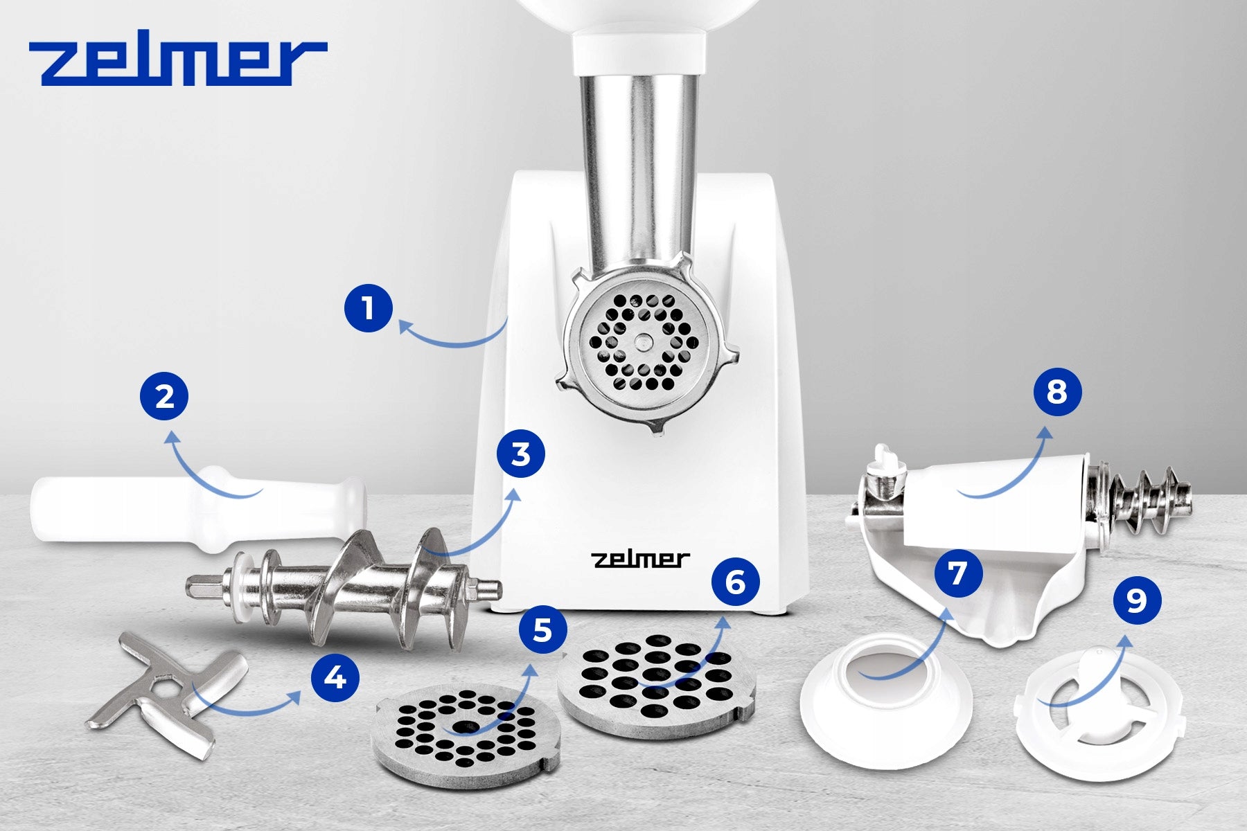 MEAT GRINDER ZELMER TOMATO JUICER 300W Manufacturer code ZMM1215B