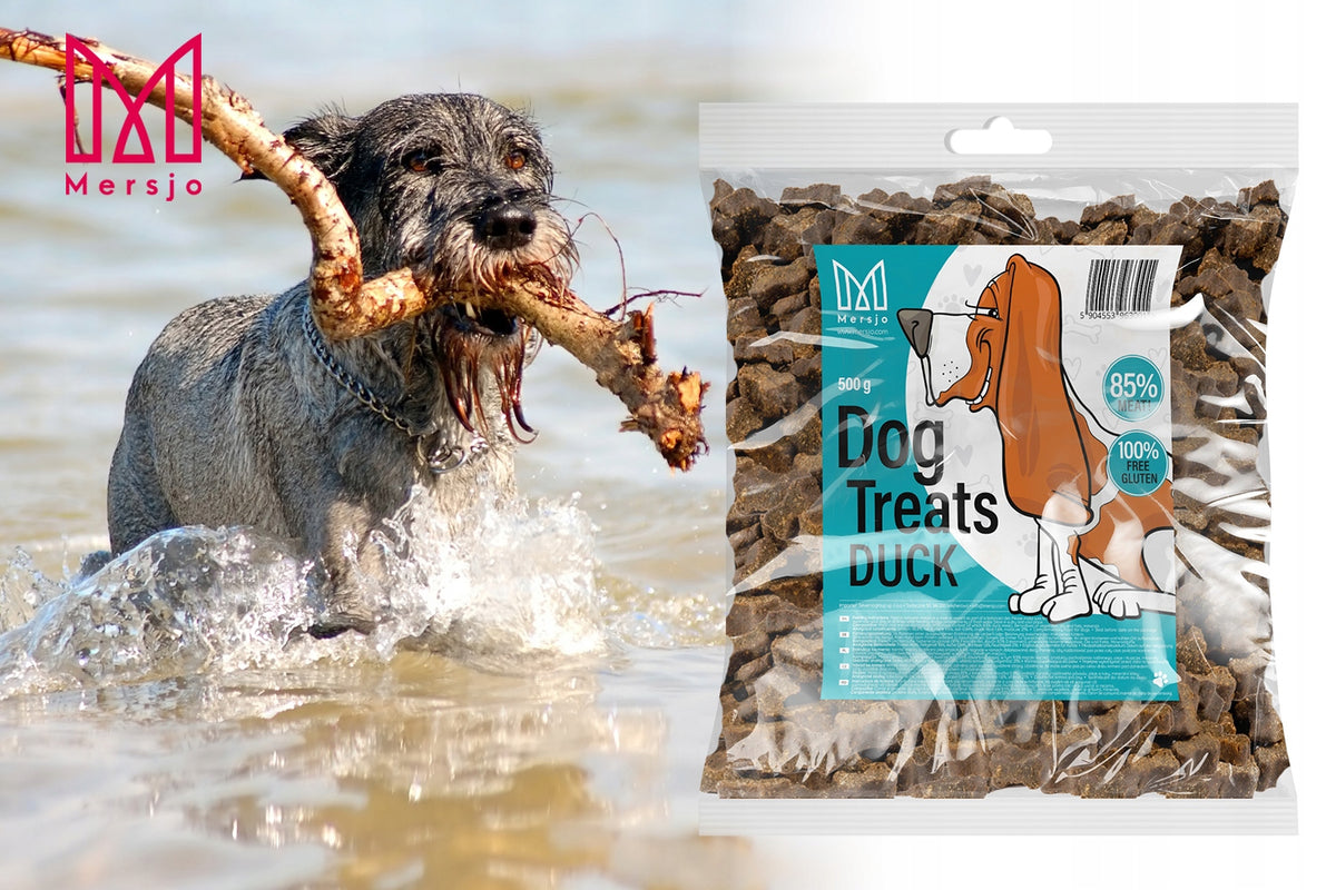 MEAT TRAINERS DOG TREAT MERSJO DUCK 85% MEAT 500g Flavor duck