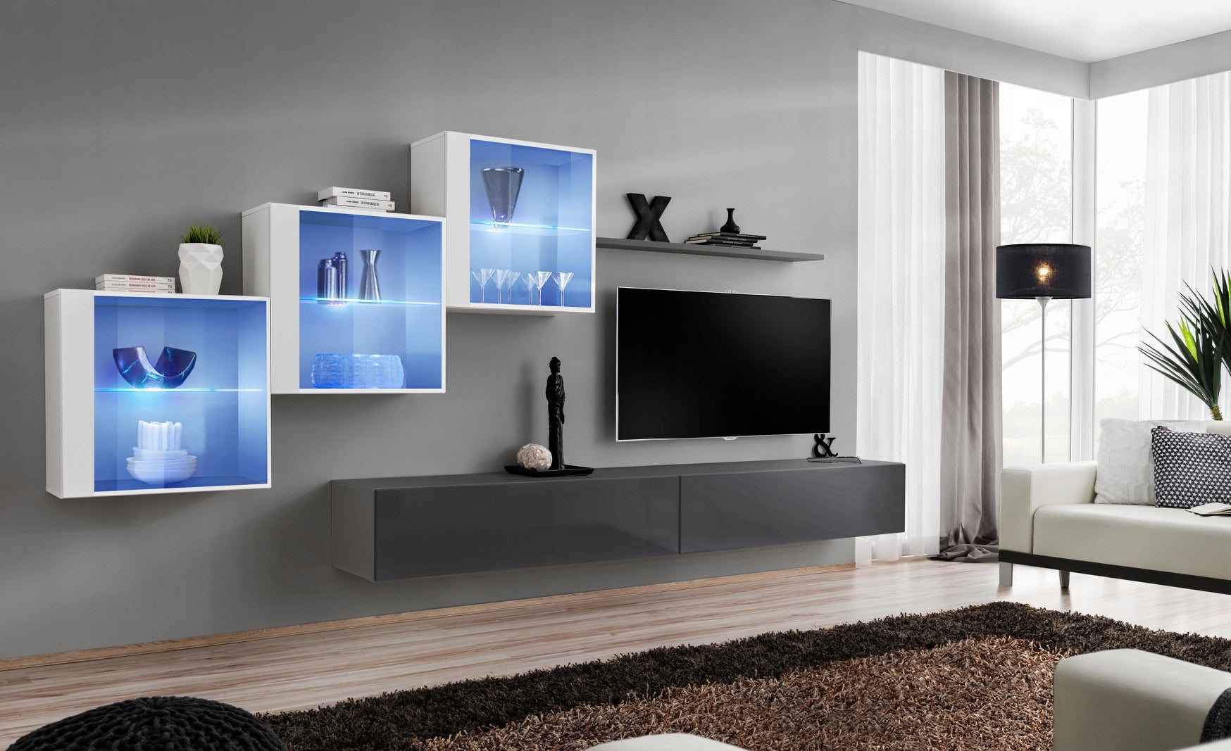 Abschnitt ASM Switch XX, grau/weiß 