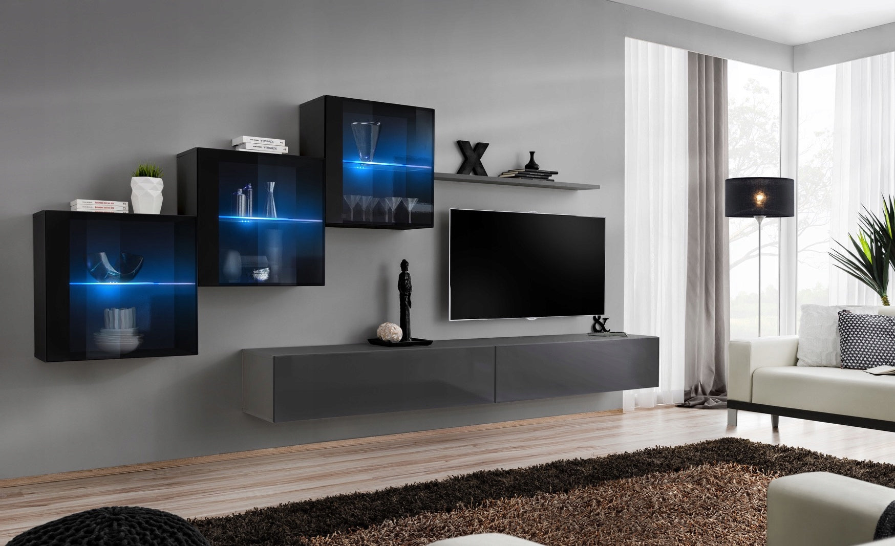 Abschnitt ASM Switch XX, schwarz/grau 