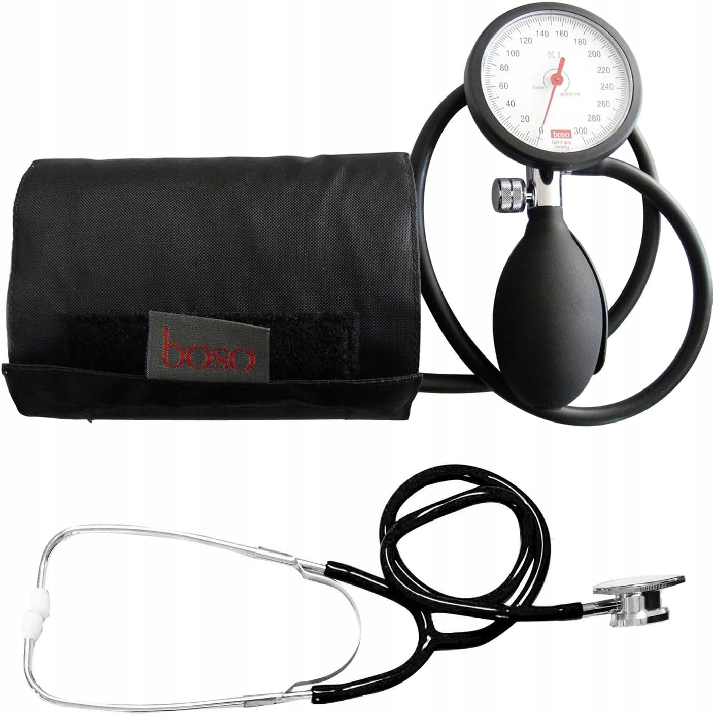 MECHANICAL BLOOD PRESSURE MONITOR INTEGRATED CLOCK + HOME STETHOSCOPE