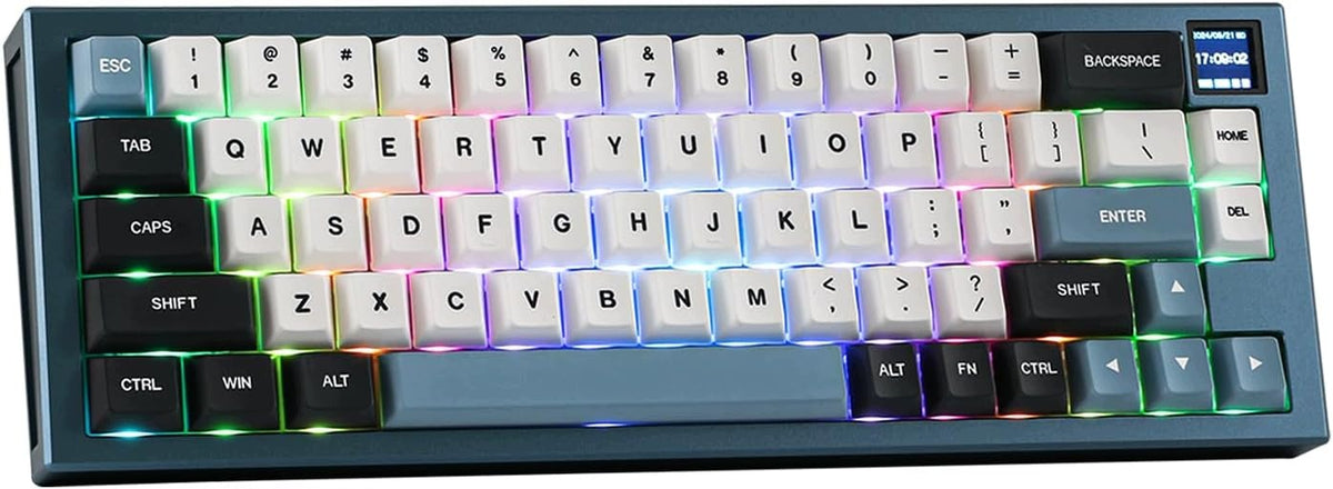 MECHANICAL KEYBOARD 65% ALUMINUM WIRELESS RGB TFT SCREEN