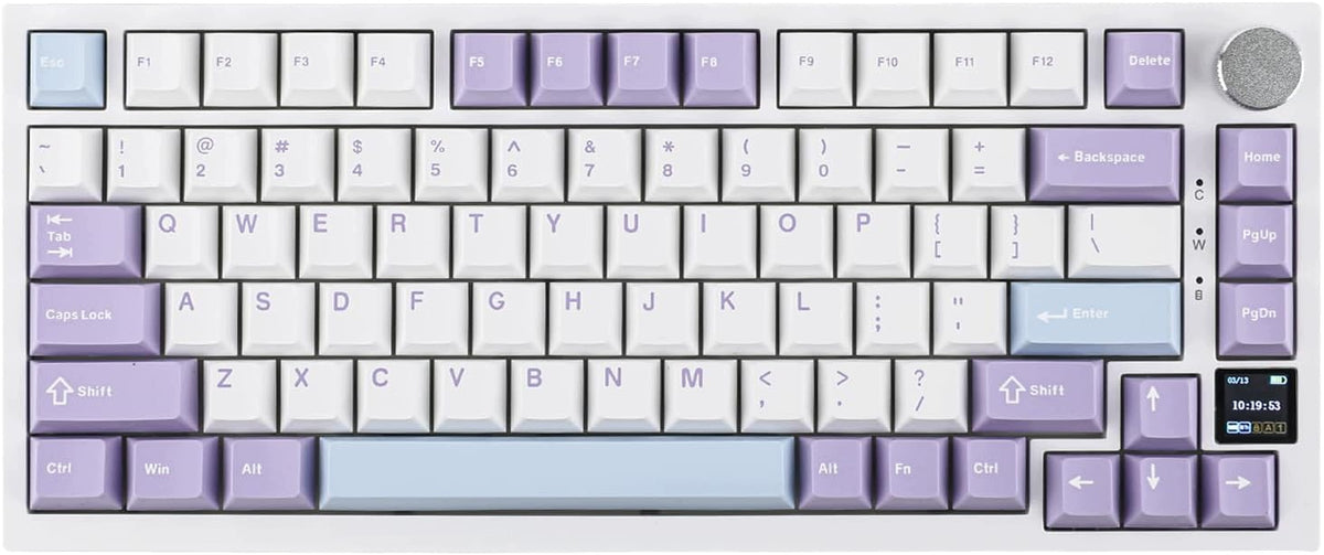 MECHANICAL KEYBOARD 75% WIRELESS BLUETOOTH SCREEN TFT RGB