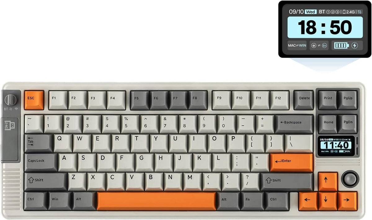 MECHANICAL KEYBOARD 75% WIRELESS JOYSTICK SCREEN DIY