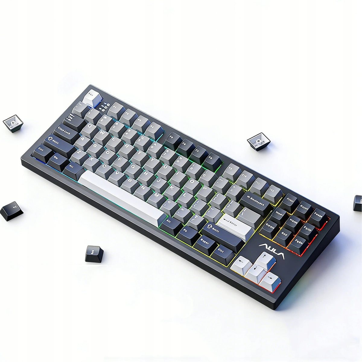 MECHANICAL LED KEYBOARD S87 PRO 2.4G BT USB BLACK GAMING