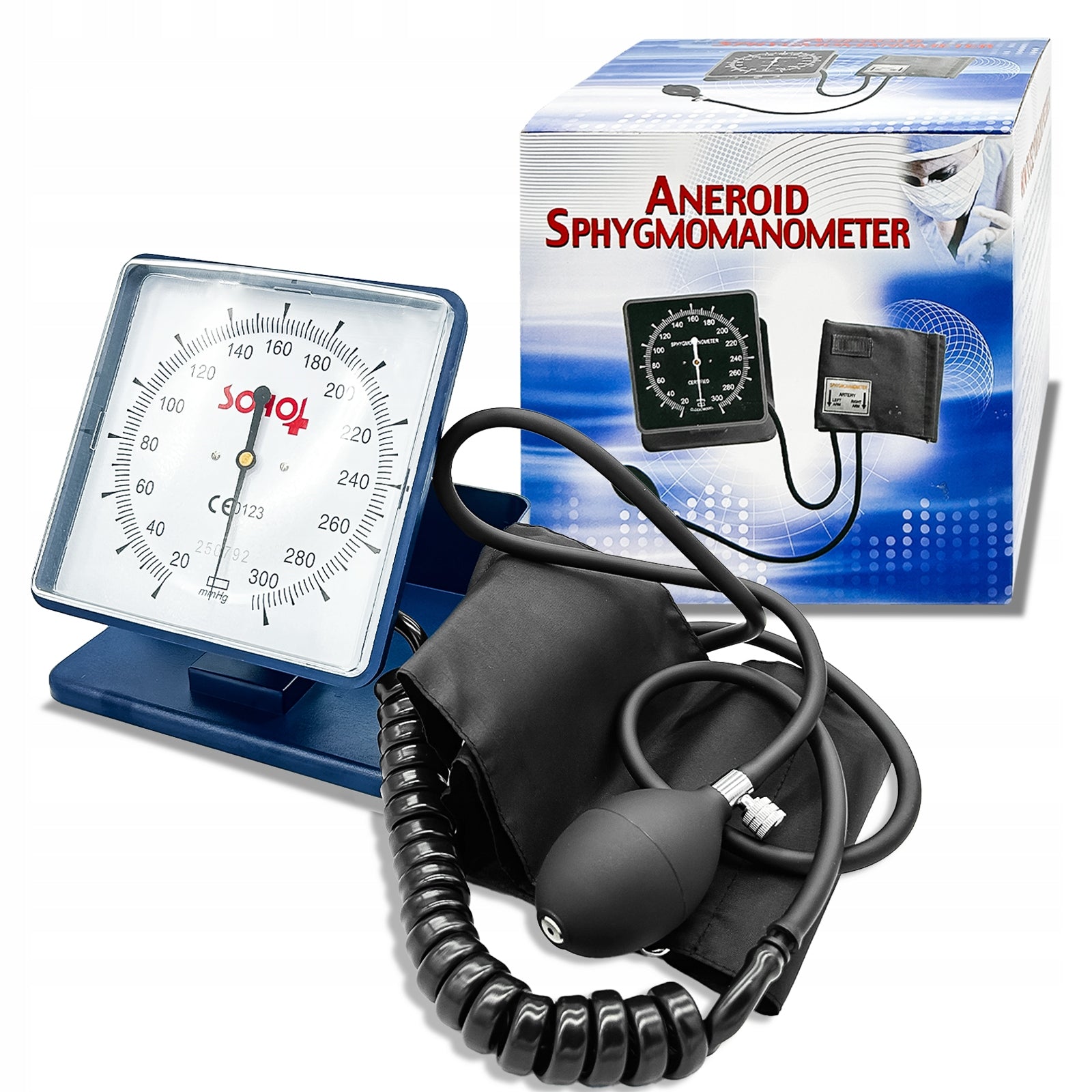 MECHANICAL WALL BLOOD PRESSURE MONITOR WITH LARGE Pressure Gauge SOHO130