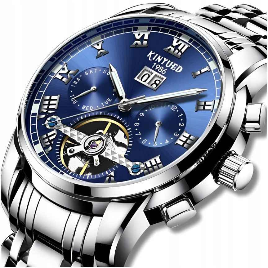 MECHANICAL WATCH MEN'S AUTOMATIC LUXURY DATE + BOX