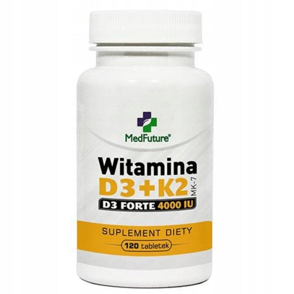 MEDFUTURE VITAMIN D3 + K2 MK-7 FORTE 120 TABL BONE RESISTANCE TEETH Manufacturer code UKŁAD KRĄŻENIA KRZEPNIĘCIE KRWI